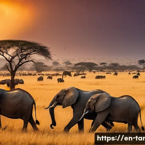 Home 7 탄자니아 북부와 남부 비교 - **"The Northern Panorama: Migration and Mega-Herds"**
A breathtaking wide-angle shot of the Grea...